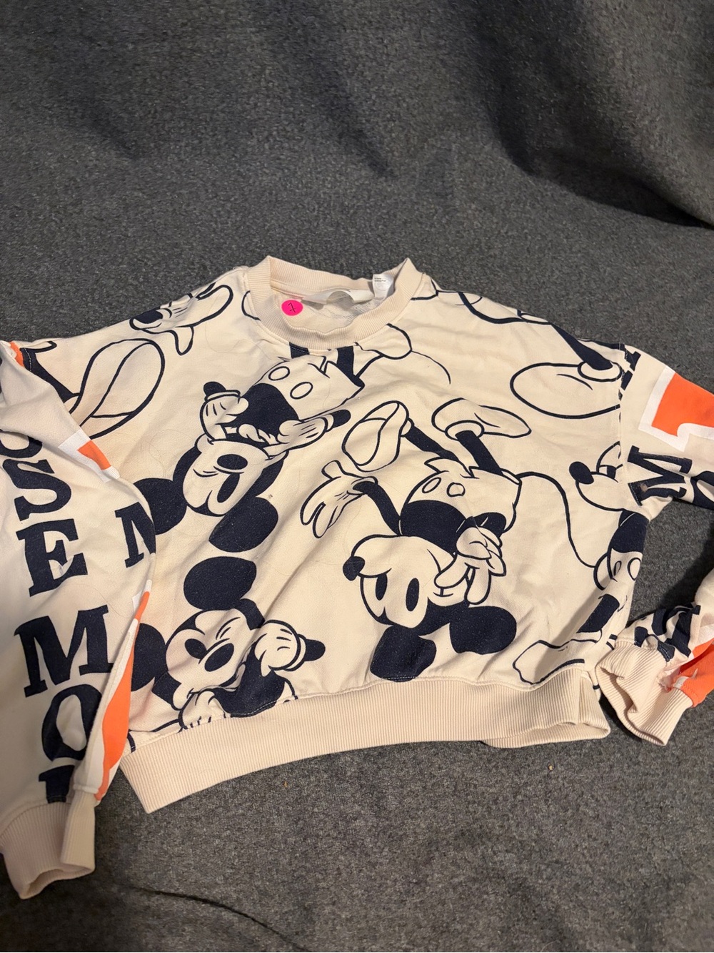Disney x H&M Kid’s Cream Mickey Graphic Sweater